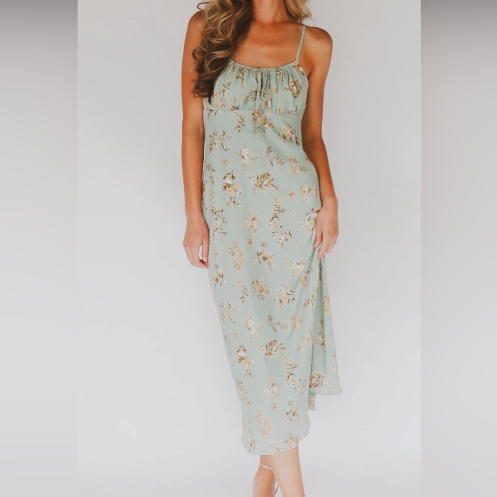 Sage Florals Midi